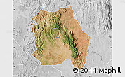 Satellite Map of LORROKI, lighten, desaturated