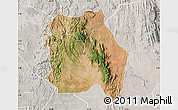 Satellite Map of LORROKI, lighten, semi-desaturated