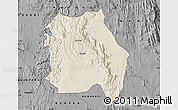 Shaded Relief Map of LORROKI, darken, desaturated