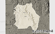 Shaded Relief Map of LORROKI, darken