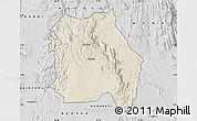 Shaded Relief Map of LORROKI, desaturated