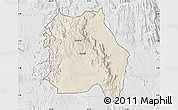 Shaded Relief Map of LORROKI, lighten, desaturated