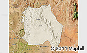 Shaded Relief Map of LORROKI, satellite outside