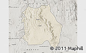 Shaded Relief Map of LORROKI, semi-desaturated