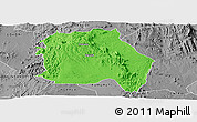 Political Panoramic Map of LORROKI, desaturated