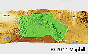 Political Panoramic Map of LORROKI, physical outside