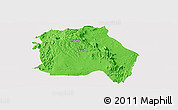 Political Panoramic Map of LORROKI, single color outside