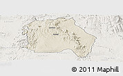 Shaded Relief Panoramic Map of LORROKI, lighten