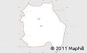 Classic Style Simple Map of LORROKI, cropped outside