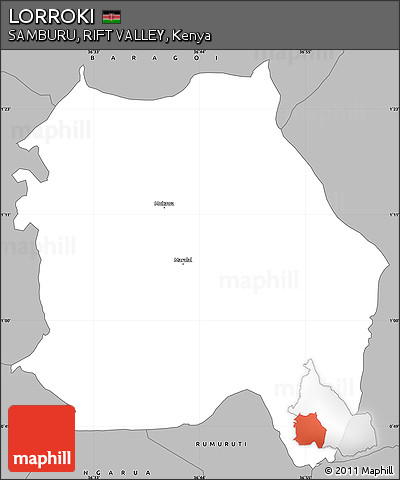 Gray Simple Map of LORROKI
