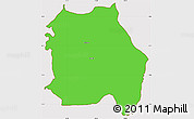 Political Simple Map of LORROKI, cropped outside