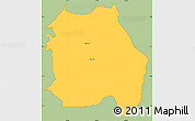 Savanna Style Simple Map of LORROKI, single color outside