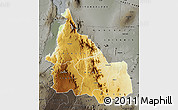 Physical Map of SAMBURU, darken, semi-desaturated