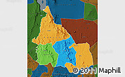 Political Map of SAMBURU, darken