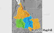Political Map of SAMBURU, desaturated