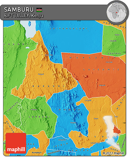 Political Map of SAMBURU