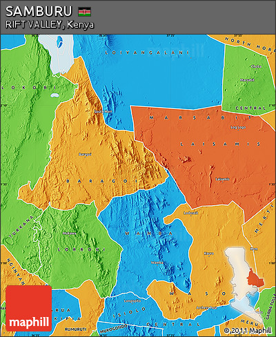 Political Map of SAMBURU