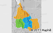 Political Map of SAMBURU, lighten, desaturated