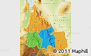 Political Map of SAMBURU, physical outside