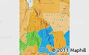 Political Map of SAMBURU, political shades outside