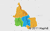 Political Map of SAMBURU, single color outside