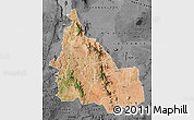 Satellite Map of SAMBURU, darken, desaturated