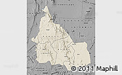 Shaded Relief Map of SAMBURU, darken, desaturated