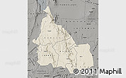 Shaded Relief Map of SAMBURU, darken, semi-desaturated