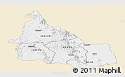 Classic Style Panoramic Map of SAMBURU, single color outside