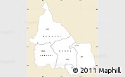 Classic Style Simple Map of SAMBURU, single color outside