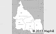 Gray Simple Map of SAMBURU