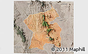 Satellite 3D Map of WAMBA, semi-desaturated