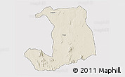 Shaded Relief 3D Map of WASO, single color outside