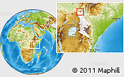 Physical Location Map of KIBISH, highlighted grandparent region, within the entire country