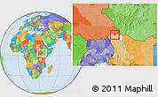 Political Location Map of KIBISH