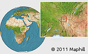 Satellite Location Map of KIBISH