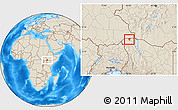 Shaded Relief Location Map of KIBISH