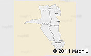 Classic Style 3D Map of UASIN GISHU, single color outside