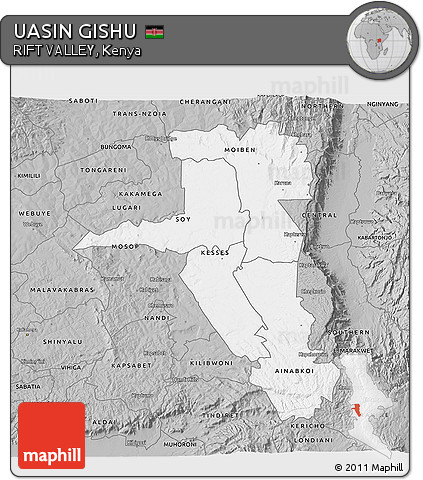 Gray 3D Map of UASIN GISHU