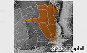 Physical 3D Map of UASIN GISHU, desaturated