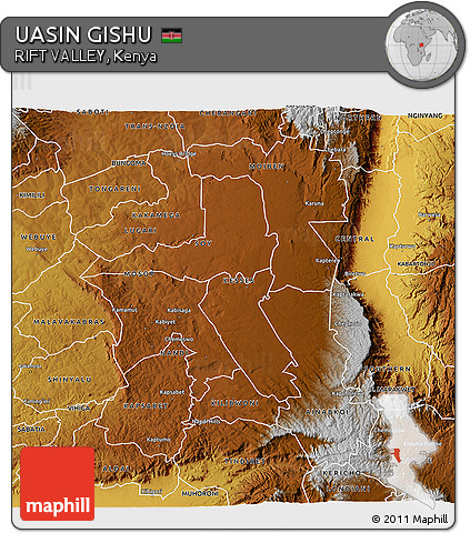 Physical 3D Map of UASIN GISHU