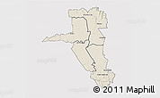 Shaded Relief 3D Map of UASIN GISHU, single color outside