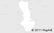 Silver Style Simple Map of AINABKOI