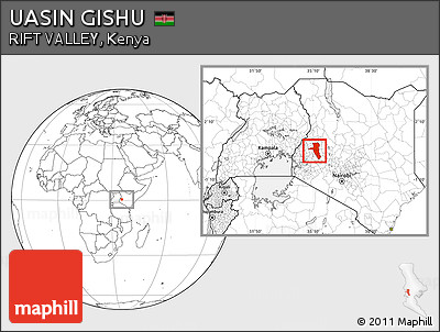 Blank Location Map of UASIN GISHU
