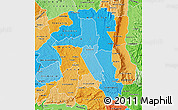 Political Shades Map of UASIN GISHU