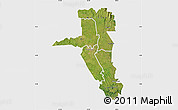 Satellite Map of UASIN GISHU, single color outside