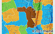 Physical Map of MOIBEN, political outside