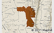 Physical Map of MOIBEN, shaded relief outside