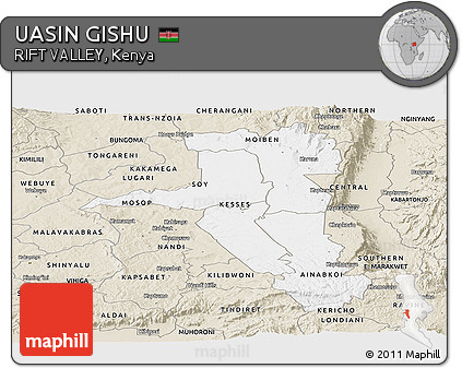 Classic Style Panoramic Map of UASIN GISHU