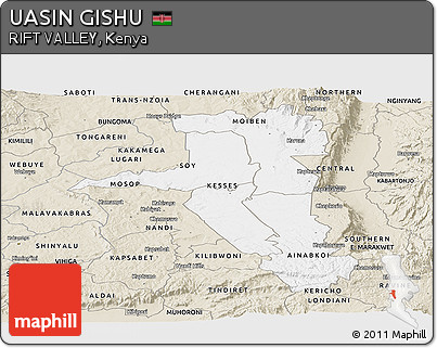 Classic Style Panoramic Map of UASIN GISHU